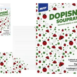 Akční Cena Dopisní papír barevný LUX 5+10 - Berušky