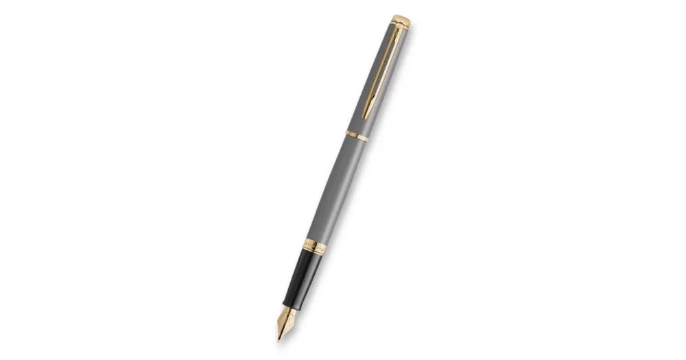 Super Cena Plnicí pero Waterman Hémisphére The Understated Edit Stone Grey GT, hrot F