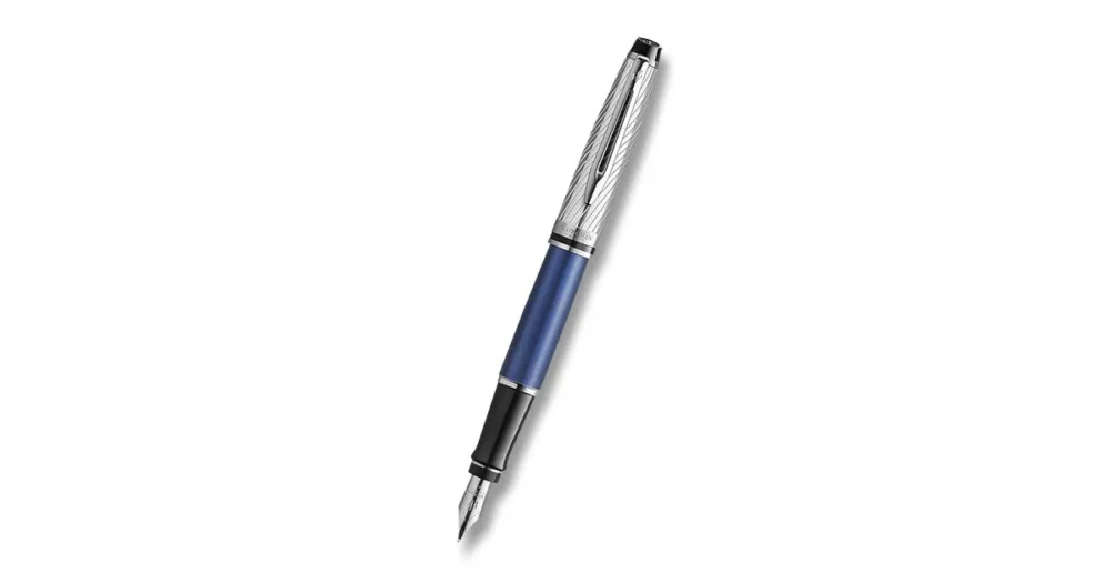 Akční Cena Plnicí pero Waterman Expert Deluxe Metalic Blue CT, hrot F