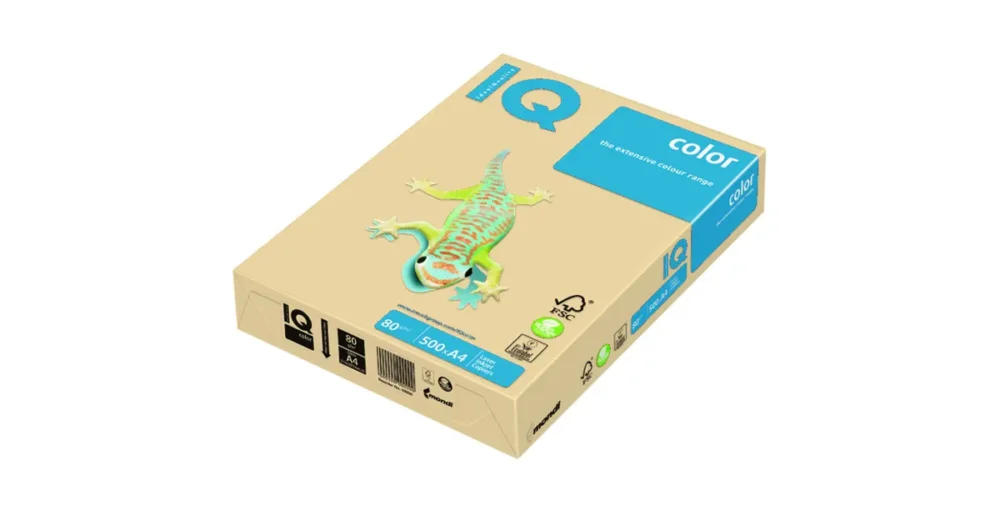 Ihned K Objednání Barevný kancelářský papír A4 80g IQ Color, 500 ls - slonová kost tmavá