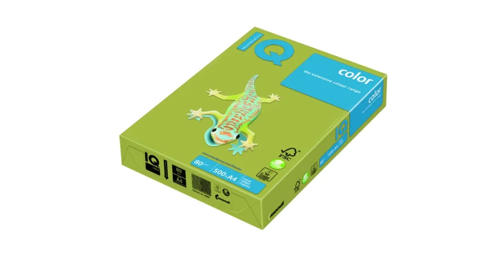 Barevný kancelářský papír A4 80g IQ Color, 500 ls - zelenožlutá intensivní Kup Teď