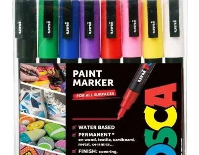 Popisovač Posca PC-3M, akrylový, 0,9-1,3mm, 8ks Super Cena