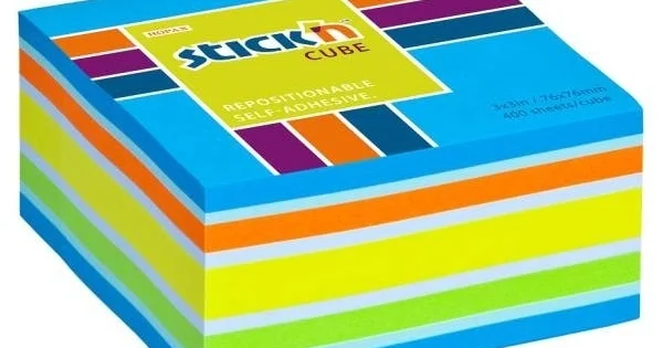 Sezónní Sleva Bloček samolepicí Stick´n 76x 76mm, mix modrá, 400lístků