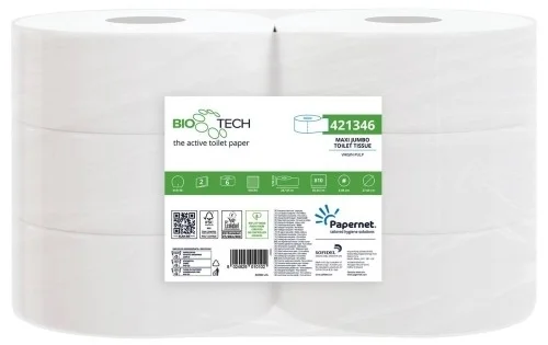 Papír toaletní Bio Tech Jumbo Maxi 421346, 27cm, 6ks Akční Nabídka