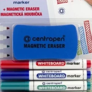 Značkovač Centropen 8559stíratelný, 4ks + houbička Speciální Cena