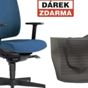 Židle kancelářská Leaf 500-SYB, modrá Vrácení Zdarma