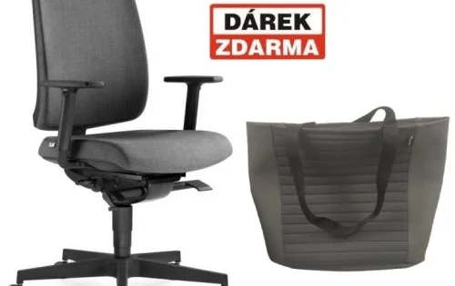 Židle kancelářská Leaf 500-SYB, šedá Nová Kolekce