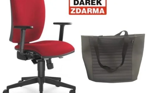 Židle kancelářská Lyra 207-SY, červená Tovární Cena