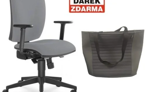 Novinka Židle kancelářská Lyra 207-SY, šedá