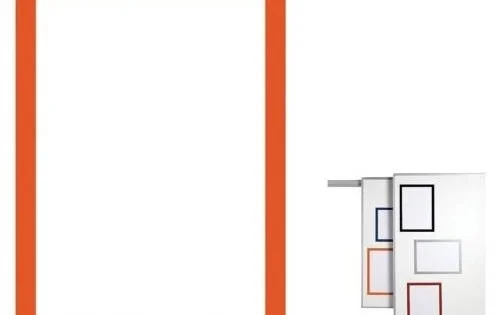 Výprodej Rámeček magnetický Duraframe A4, oranžový, 5ks