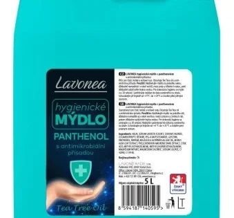 Mýdlo tekuté Lavon, antimikrobiální přísada apanthenol, 5l Jen Po Omezenou Doba