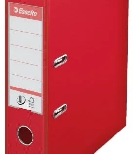 Pořadač pákový Esselte No. 1 Power A4 75mm, červený Zlevněný