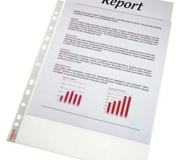 Kapsy závěsné plastové hladké, transparentní, box 100ks Sleva