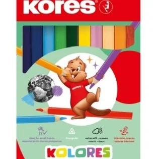 Novinka Pastelky trojhranné Kores Kolores JUMBO, 12ks