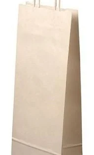 Taška papírová 15x8x40cm navíno, bílá Rychlé Dodání