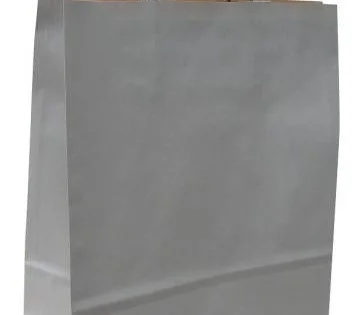 Nová Kolekce Taška papírová 32x 14x 42cm, kroucené ucho, stříbrná