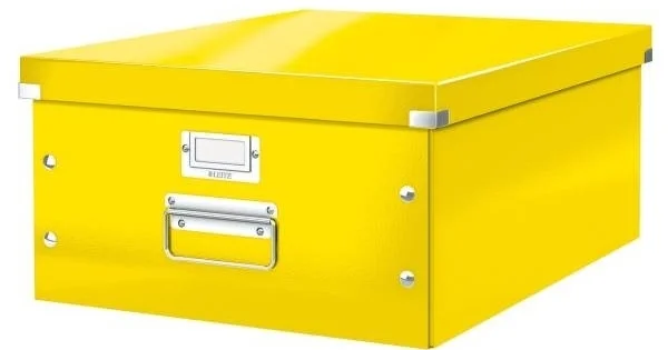 Cenově Výhodný Krabice archivační Leitz Click-N-Store L (A3), žlutá