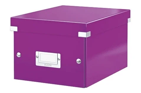 Hit Sezóny Krabice archivační Leitz Click-N-Store S (A5), purpurová