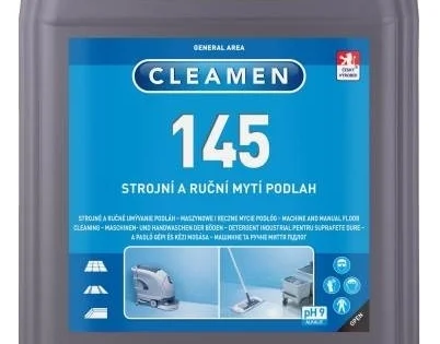 Prostředek čisticí CLEAMEN 145, strojní čištění podlah, 5l Omezená Nabídka