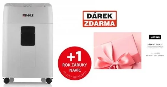 Autentický Stroj skartovací Dahle ShredMATIC 300 (4x 15mm)