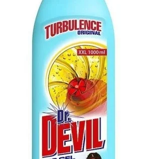 Novinka Prostředek naWC Dr.Devil Turbulence, gel, 1l, lemon fresh