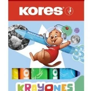 Voskovky trojhranné Kores Krayones Jumbo, 12ks Horká Nabídka