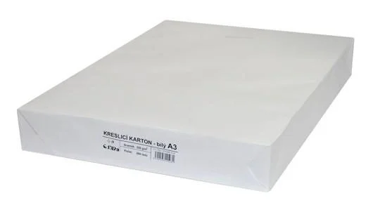 Karton kreslící A3, 220g, 200listů Ověřený