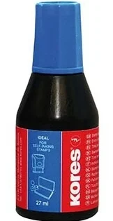 Výprodej Barva razítková Kores 27ml, modrá