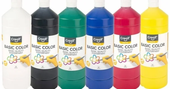 Barva temperová Creall 1.000ml, základní barvy, 6ks Akce