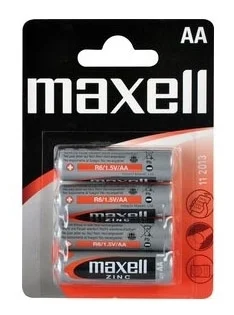 Baterie Maxell R6 1,5 V, tužková AA, 4ks Akce