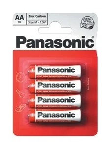 Výhodná Nabídka Baterie zinko-uhlíková Panasonic R6R Red Zinc, 4ks