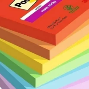 Značkový Bloček Post-it 654-6SS-PLAY Playful, 76x 76mm, 6x90lístků