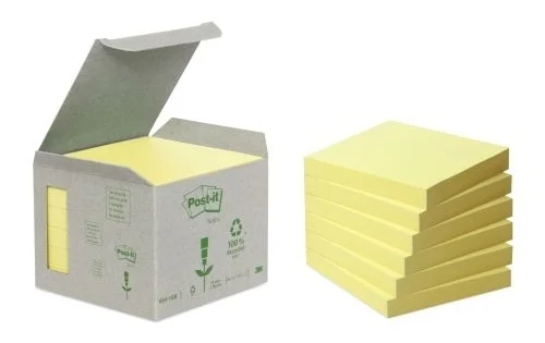 Horká Nabídka Bloček Post-it 6541B, recyklovaný, žlutý (balení 6ks)
