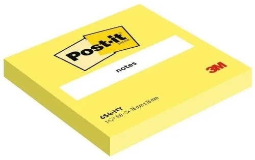 Bloček Post-it 654NY, žlutý (100lístků) Hit Sezóny