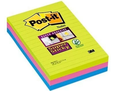 Poslední Šance Bloček Post-it 660-3SSUC, linkovaný, 101x152mm, 3x90lístků