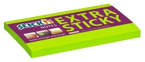 Bezpečná Platba Bloček samol. Stick´n Extra Sticky 76x 127mm, 90l., zel.