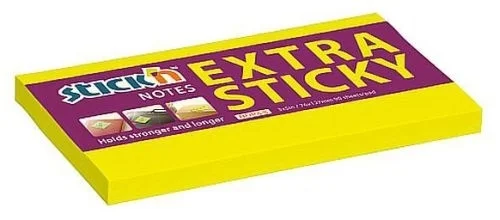 Bloček samol. Stick´n Extra Sticky 76x 127mm, 90l., žl. Sezónní Sleva