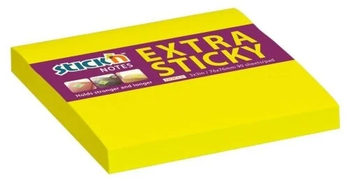 Aktuální Bloček samolep. Stick´n Extra Sticky 76x 76mm, 90l., žl.