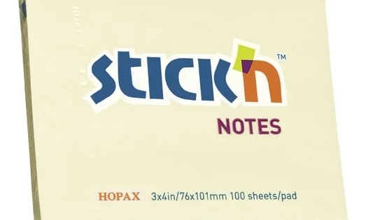 Bloček samolepicí Stick´n 101x76mm žlutý Nejprodávanější