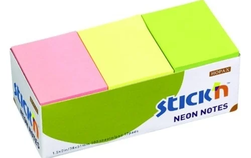 Vrácení Zdarma Bloček samolepicí Stick´n 38x51mm, neonový (balení 12ks)