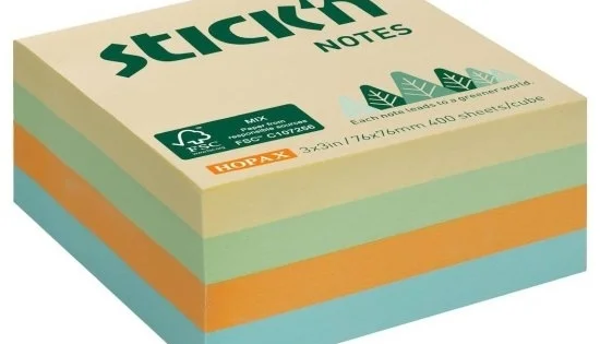 Poslední Šance Bloček samolepicí Stick´n FSC 76x76mm, luční pastel. barvy