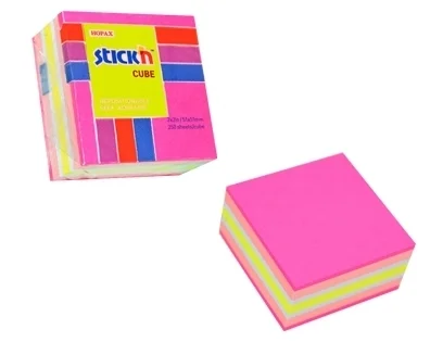 Oblíbený Bloček samolepicí Stick´n minikostka, růžový mix