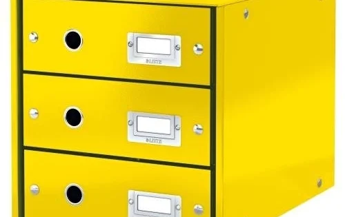 Originální Box archivační zásuvkový Leitz Click-N-Store, 3zásuvky, ž.