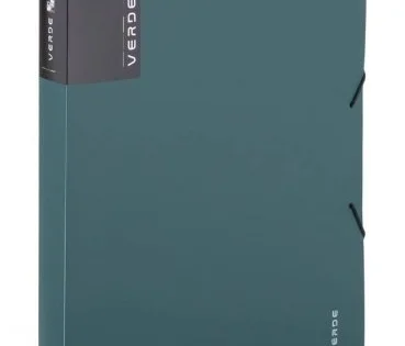Box naspisy Verde A4sgumičkou, PP, zelený Sleva