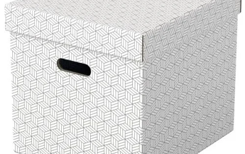 Box úložný Esselte Home, krychlový, bílý, 3ks Levný