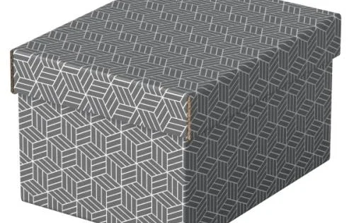 Box úložný Esselte Home, velikost S, šedý, 3ks Výhodná Nabídka