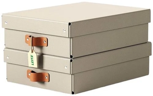 Objednat Nyní Box úložný Leitz Puro svíkem, velik. M, nízký, béžový, 2ks