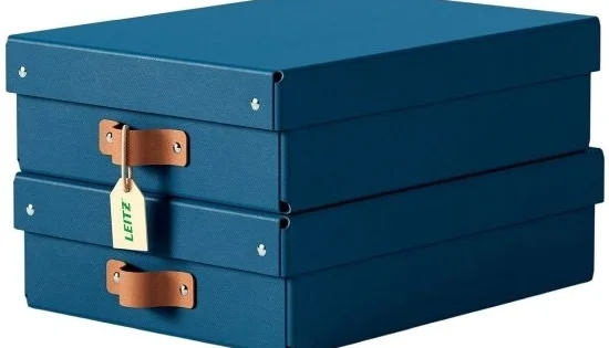 Box úložný Leitz Puro svíkem, velik. M, nízký, modrý, 2ks Ihned K Objednání
