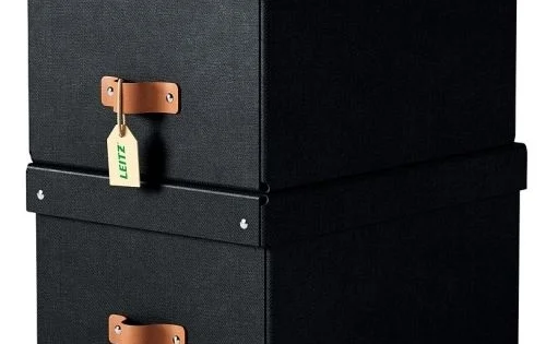 Box úložný Leitz Puro svíkem, velikost M, černý, 2ks Koupit Online