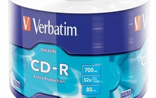 CD-R Verbatim DataLife 700 MB, Extra Protection, 52x, 50ks Levný